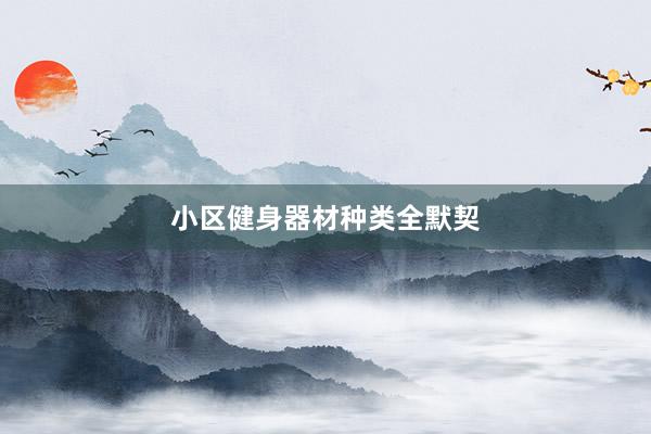 小区健身器材种类全默契